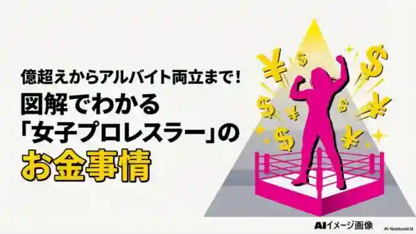 2026年最新：女子プロレスラーの年収ランキングと夢を解説した図解