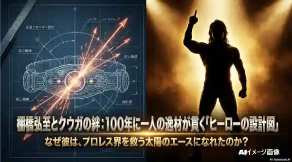 棚橋弘至と仮面ライダークウガの絆を象徴するヒーローの設計図と逸材のシルエット