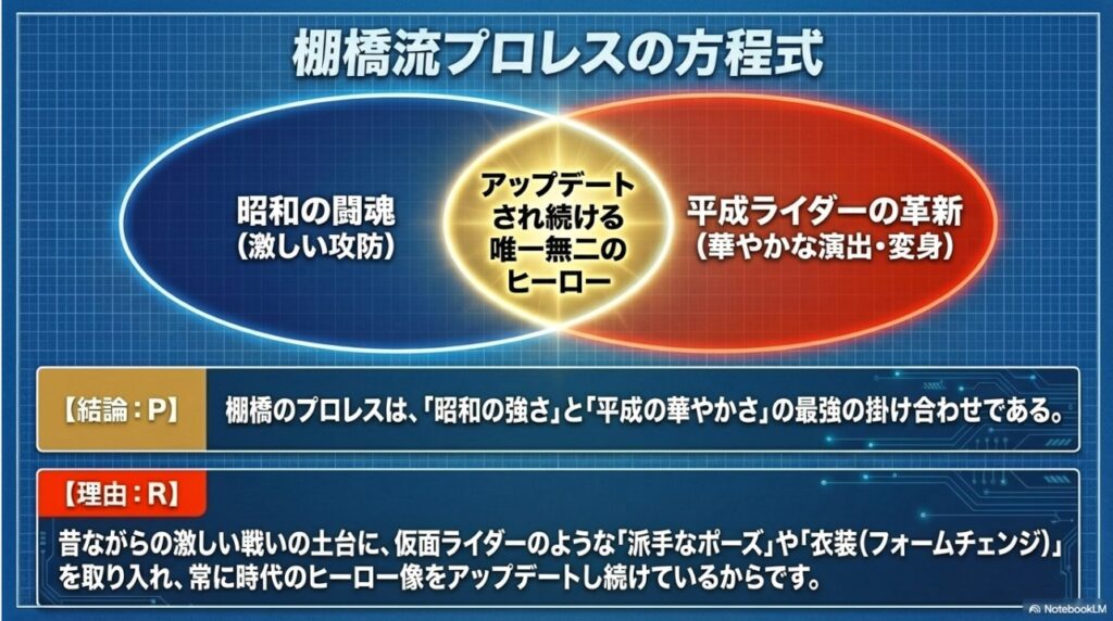 昭和の闘魂と平成ライダーの革新を掛け合わせた棚橋流プロレスの方程式